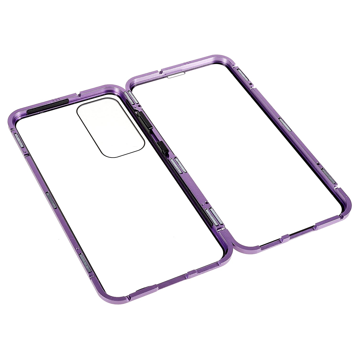 Double Sided Clear Tempered Glass Phone Case for Samsung Galaxy S23 Magnet Absorption Metal Bumper Frame Shockproof Cover Double Sided Clear Tempered Glass Phone Case for Samsung Galaxy S23 Magnet Absorption Metal Bumper Frame Shockproof Cover